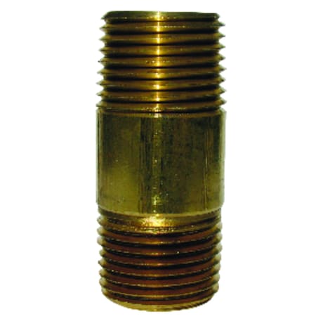 Jmf JMF Company 3/8 in. MPT X 3/8 in. D MPT Brass Nipple 6 in. L 47027